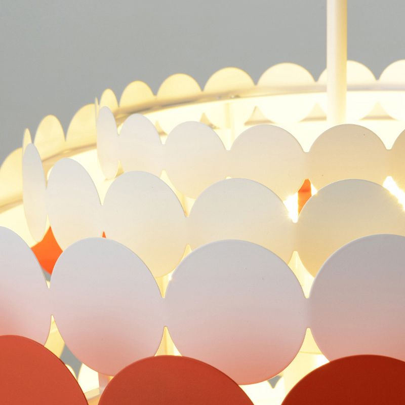 Lampadario in stile nordico semplice luce sospesa con ombra acrilica per camera da letto