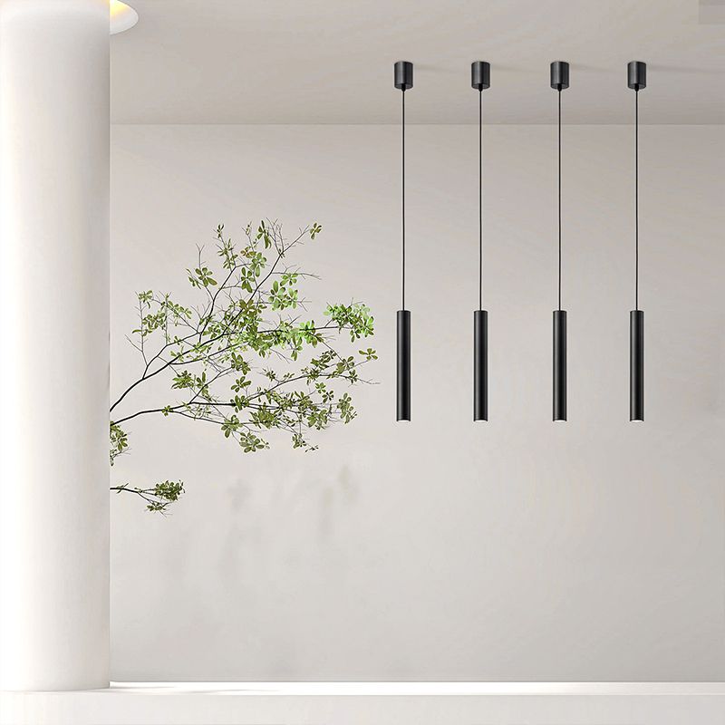 Metal Linear Shape Hanging Lights Modern Multi Light Pendant Light pour salle à manger