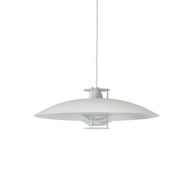 1 Luz de colgante colgante único de estilo moderno de metal para restaurante para restaurante
