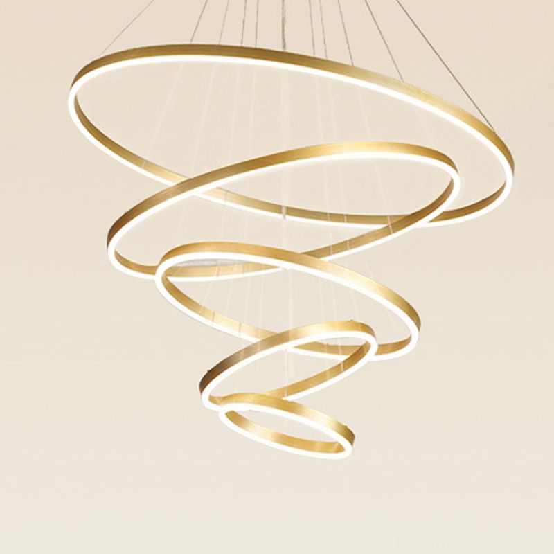 Noordse moderne minimalisme lichte luxe stijl led hanger kroonluchter licht voor eetkamer woonkamer