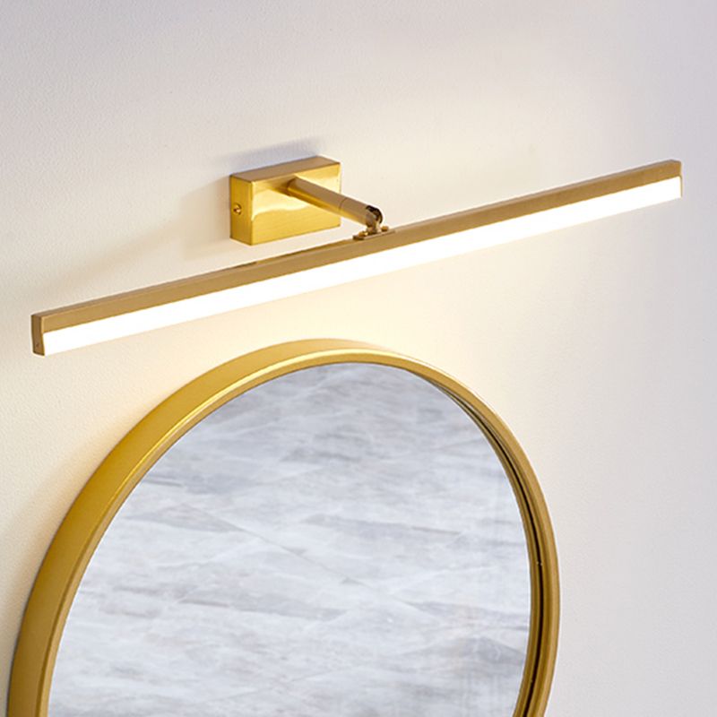 Brass LED Lamp Wall Mounted Vanity Lights for Bathroom Powder Room Washroom