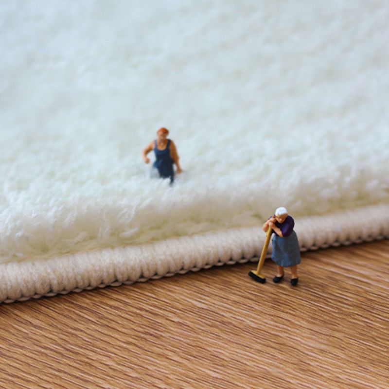 Gray Casual Carpet Polyester Graphic Carpet Washable Carpet for Living Room