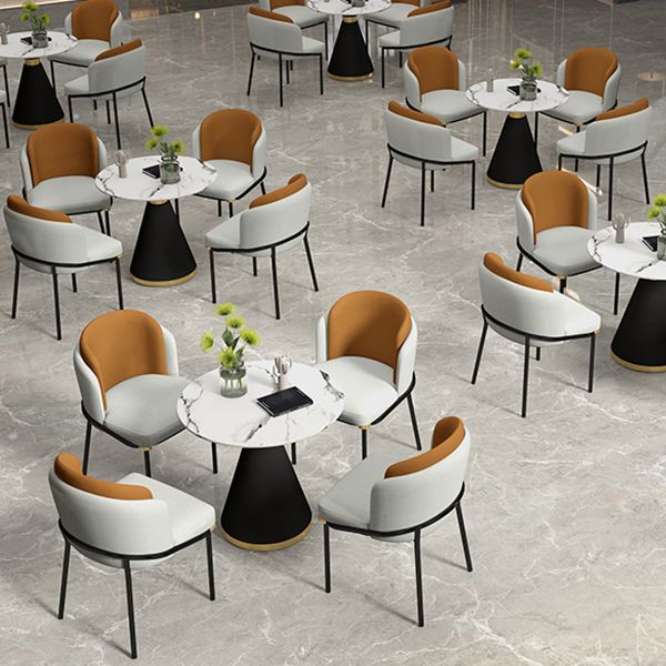 Ronde dinettetafel Traditionele luxe eetkamertafel met voetstuk