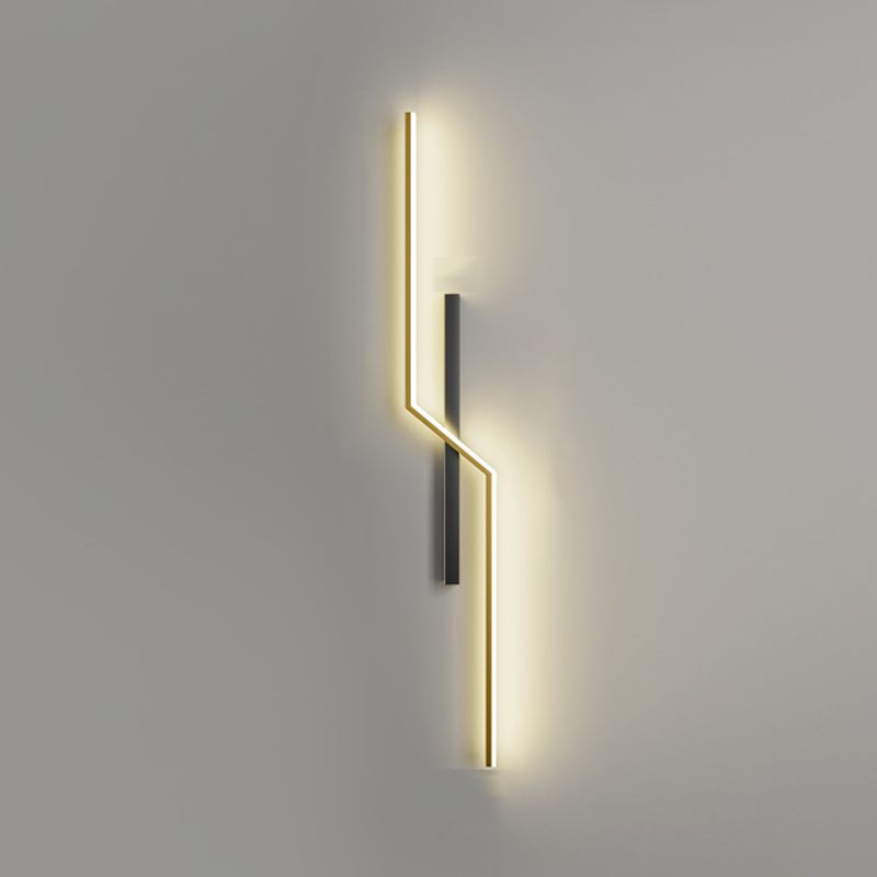 Minimalist Style Aluminum Wall Light Linear LED Wall Sconce for Living Room