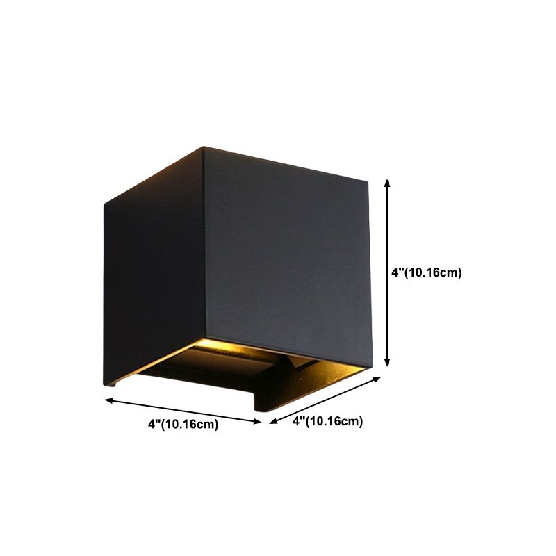 Contemporary Style Geometric Wall Lighting Metal 2 Lights Wall Light Fixture