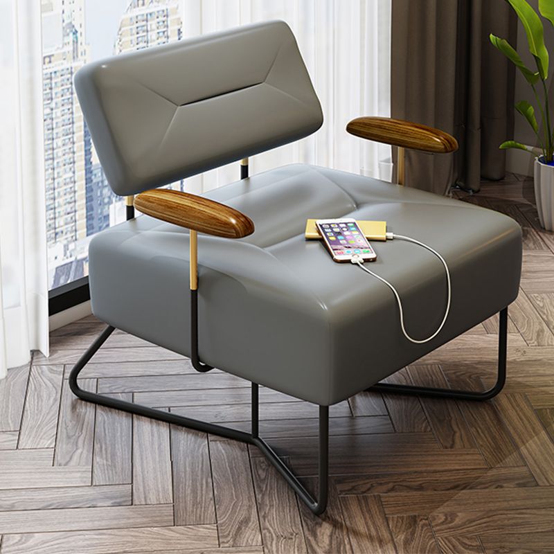 29.92"L x 30.71"W x 31.89"H Contemporary Cushion Back Arm Chair