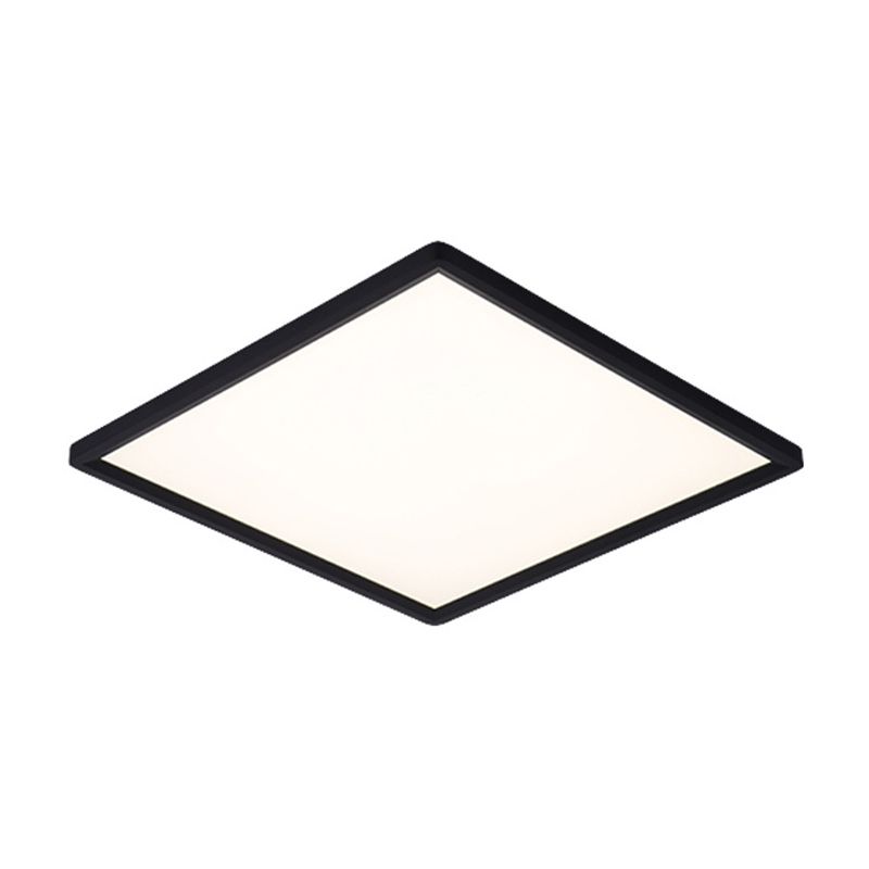 Zwarte rand vierkant LED plafond licht modernisme woonkamer flush licht met witte acryl schaduw