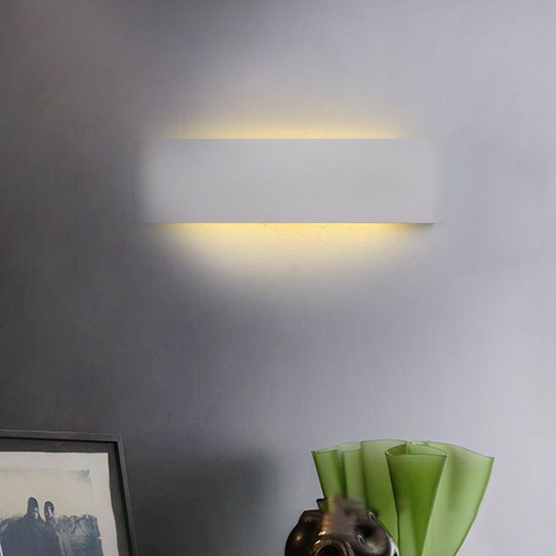Modern Luxury Simple StyleLine Shade Wall Sconce Metal 1 Light Sconces for Bedroom