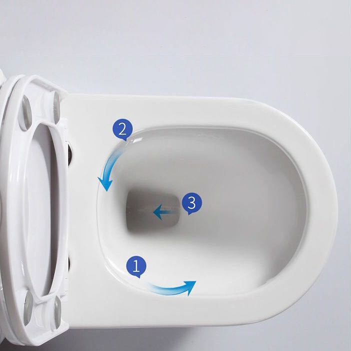 Modern All-In-One Toilet Bowl Floor Mounted Siphon Jet ABS Urine Toilet