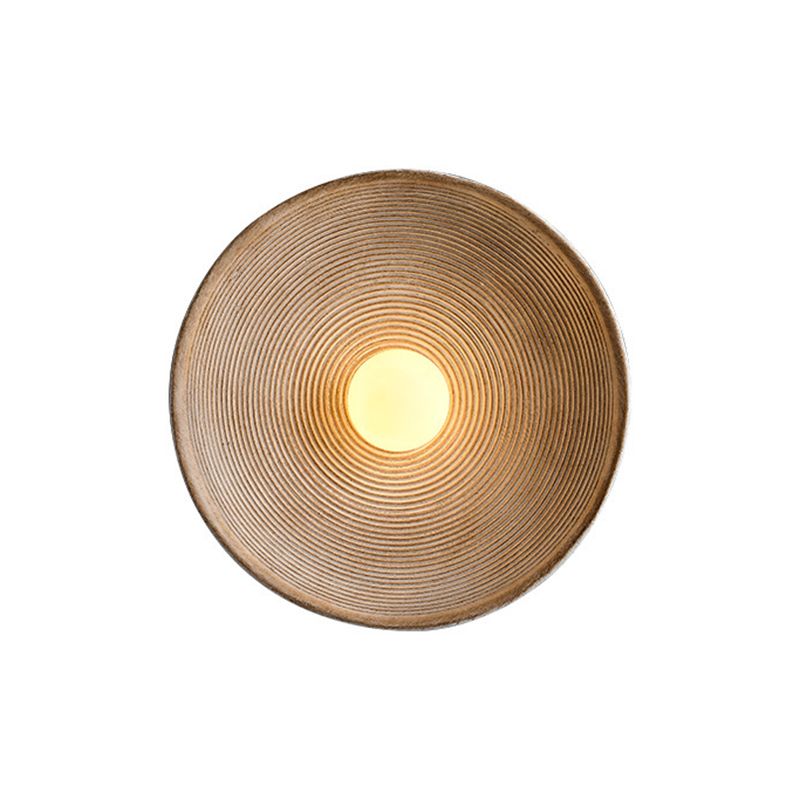Nordic Style Wall Light Dome Shape Wall Lamp with Glass Shade for Bedroom