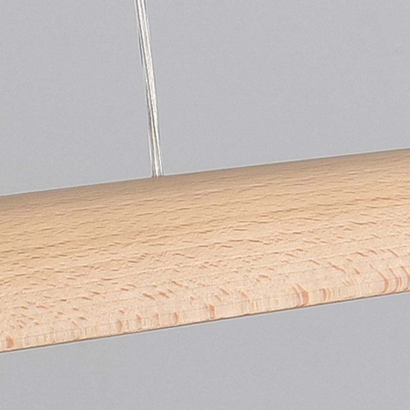 Iluminación moderna de la isla de la cocina Madera lineal 1 Luz de la isla de la luz