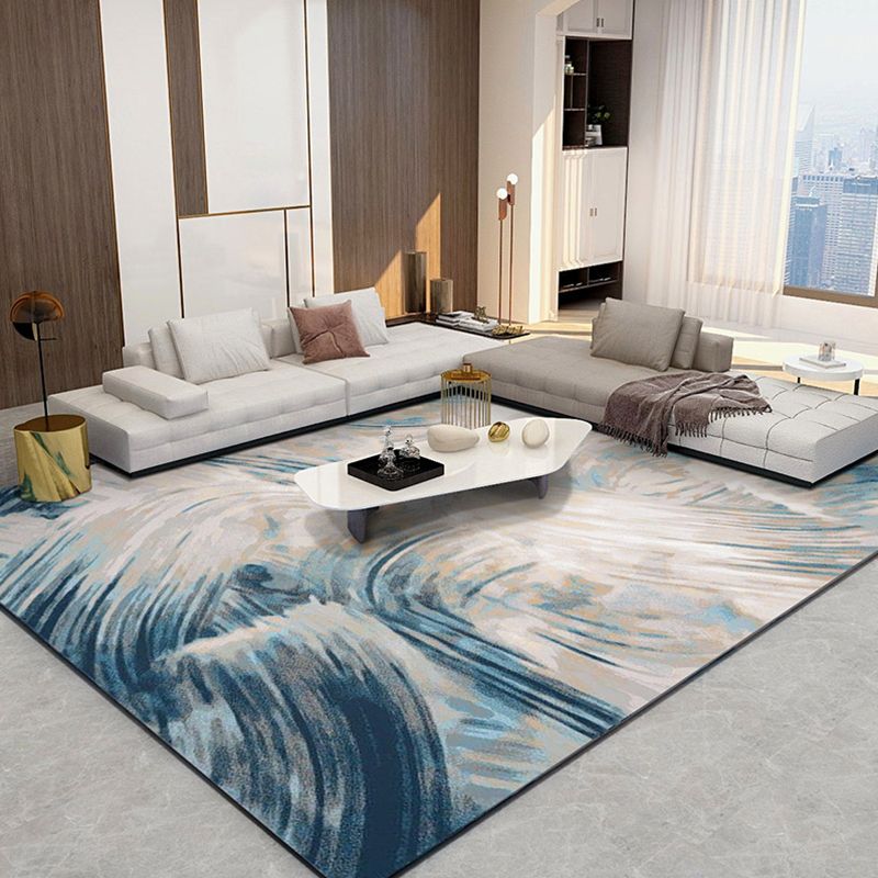 Novelty Decoration Rug Multi Colored Abstract Printed Indoor Rug Pet Polyster Friendly Easy Care Washable Area Carpet