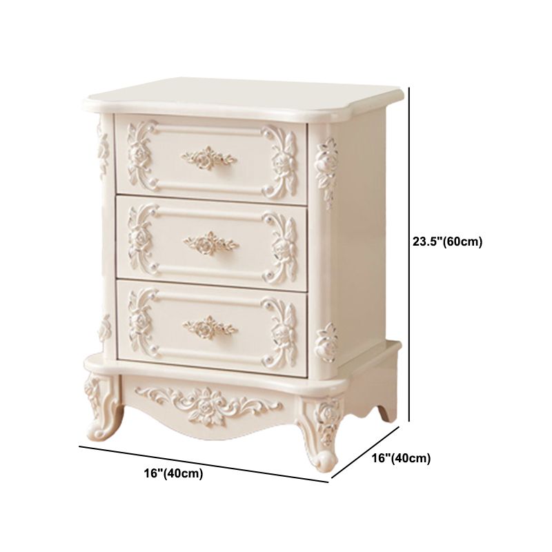 15.74" Wide Accent Chest Modern White Rectangle Chest with Drawers