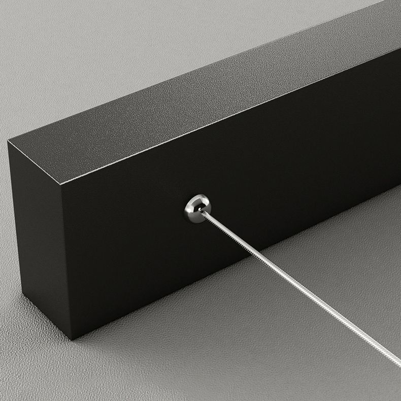 7 luces de isla geométrica ligera Candelera de isla de metal contemporánea