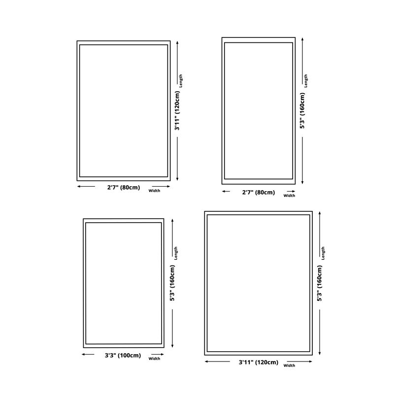 Leisure Area Rug Minimalist Polyester Carpet Washable Area Carpet for Living Room