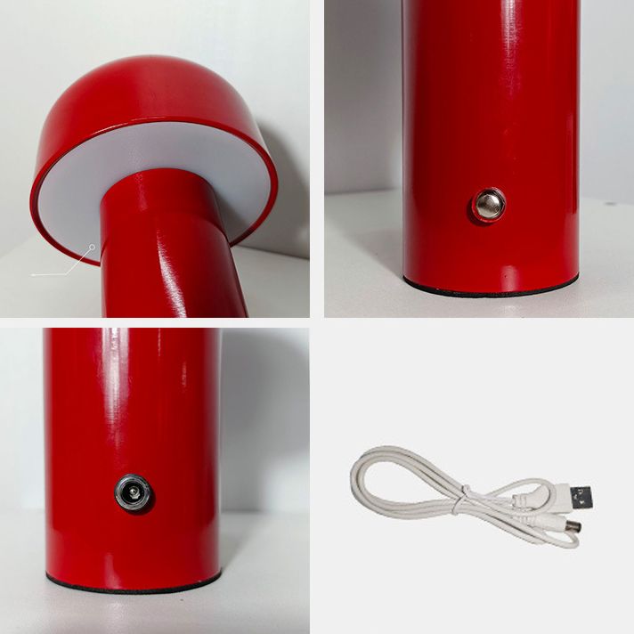 Mushroom Table Light Minimalist Style Metal Night Table Lamp