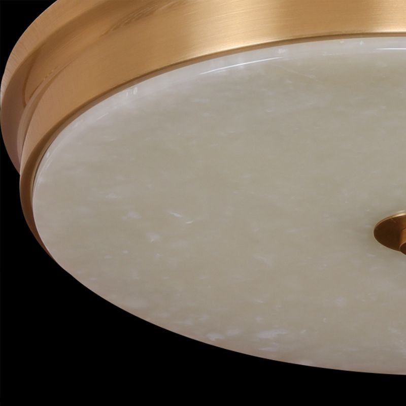 Round Flush Mount Lighting Stone Traditional Flush Ceiling Light Fixtures
