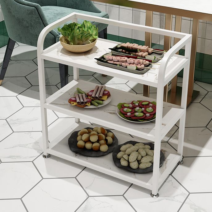 25.59"H Portable Modern Prep Table Metal Prep Table for Home Use