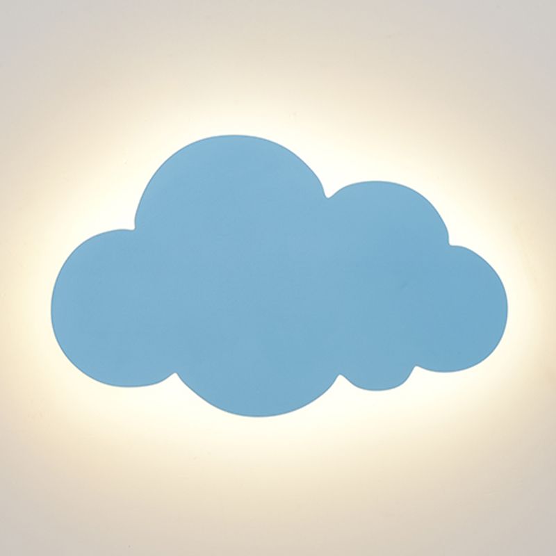 Nordic Style Iron Wall Light Cloud Shape Wall Lamp for Children's Room