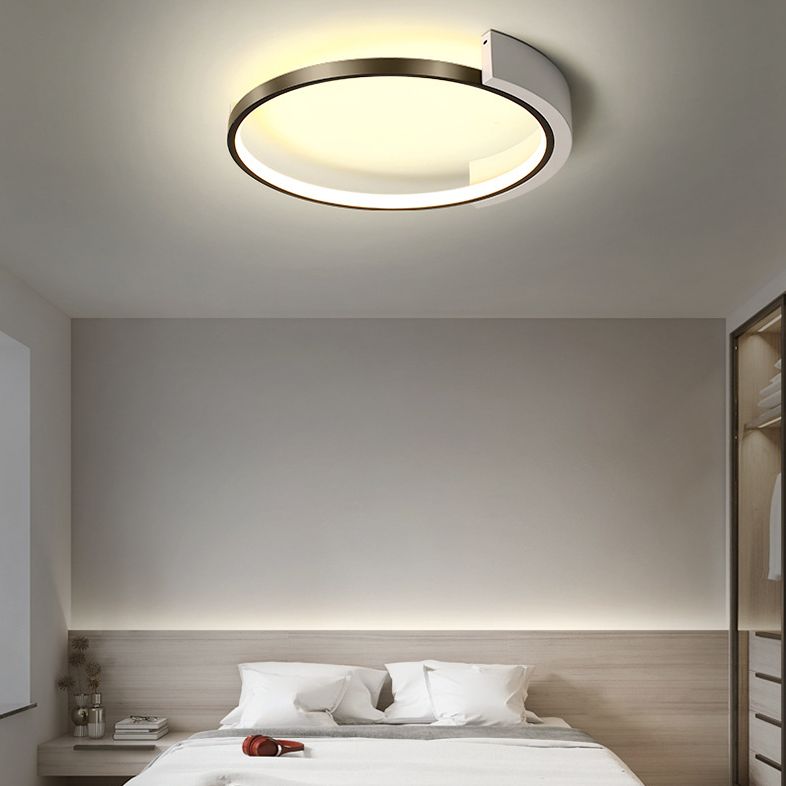 Arch-ronde Mount Light Fixtures Metal Modern Simplicity Flush Ceiling Light Fixtures for Bedroom