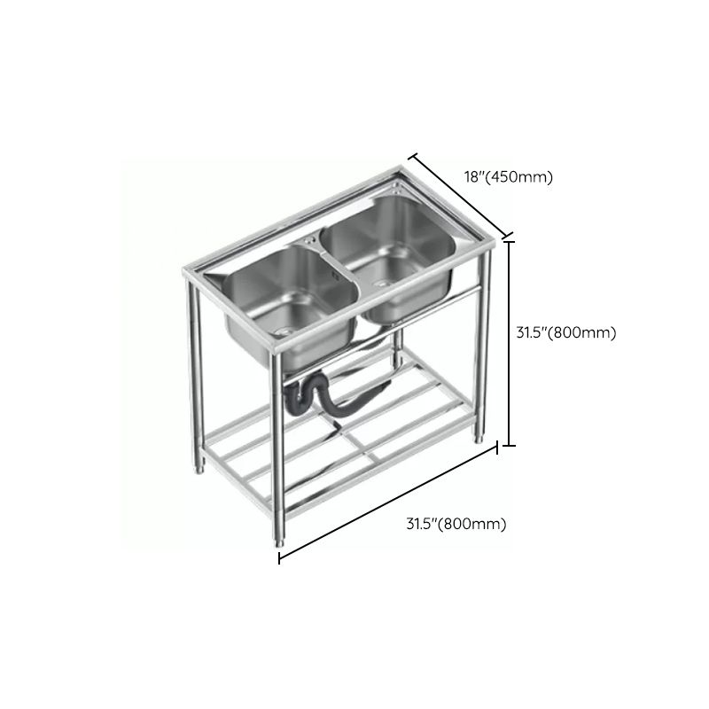 Modern Style Kitchen Sink All-in-one Kitchen Sink with Drain Assembly