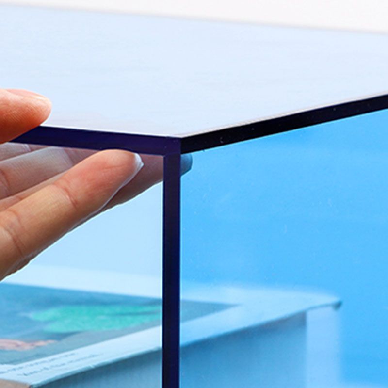 Modern Style Closed Back Bookshelf Vertical Acrylic Bookcase for Office