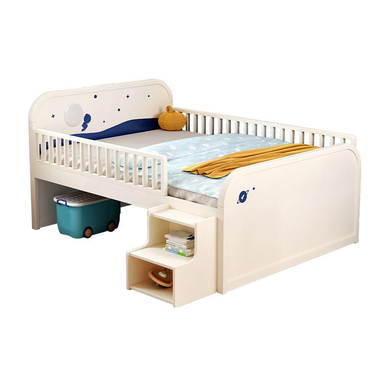 Solid Wood Nursery Bed Modern Wood Nursery Bed with Guardrails