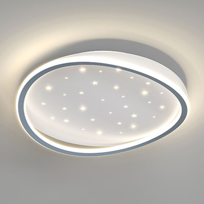 Geometrie Form LED Deckenlampe moderne Aluminium 1 Licht Flush Mount für Wohnzimmer