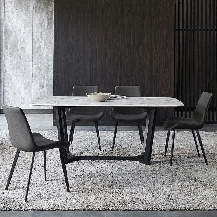 Contemporary Chair Armless Chair for Kitchen with Metal Legs