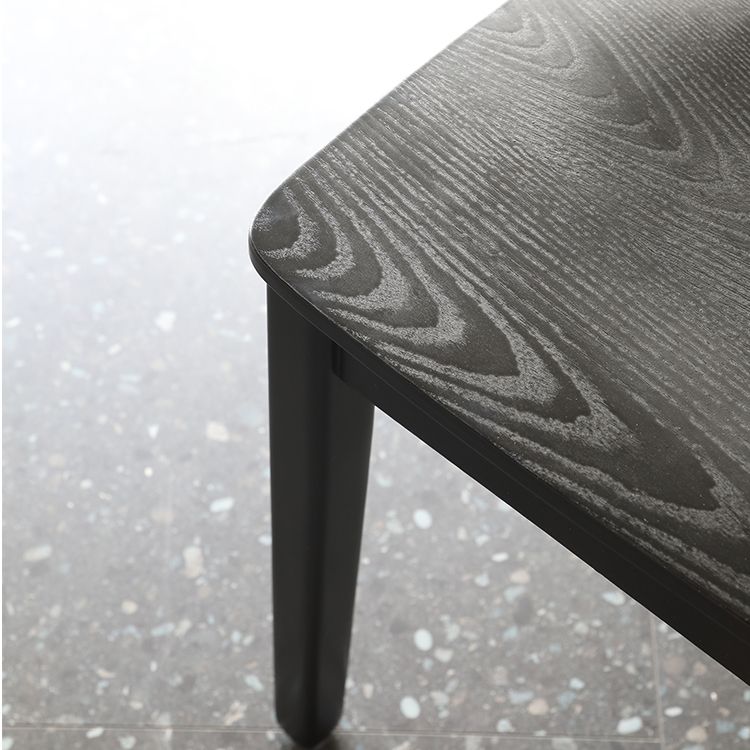 Silla auxiliar de madera para el hogar industrial, silla de comedor con respaldo de escalera (juego de 4)