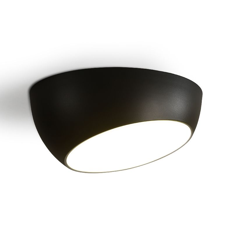 Plafonnier en forme de géométrie de style moderne, plafonnier à 1 lumière en métal