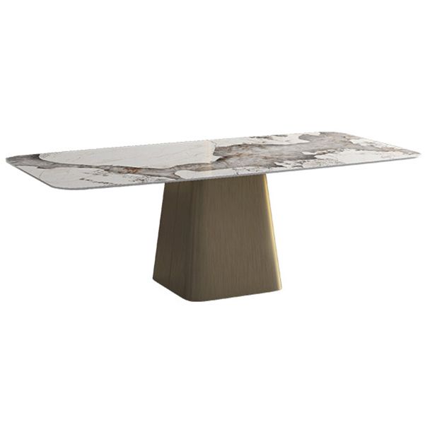 Nordic 1/4/7 Pieces Dining Set Sintered Stone Dining Table with Leather Chairs