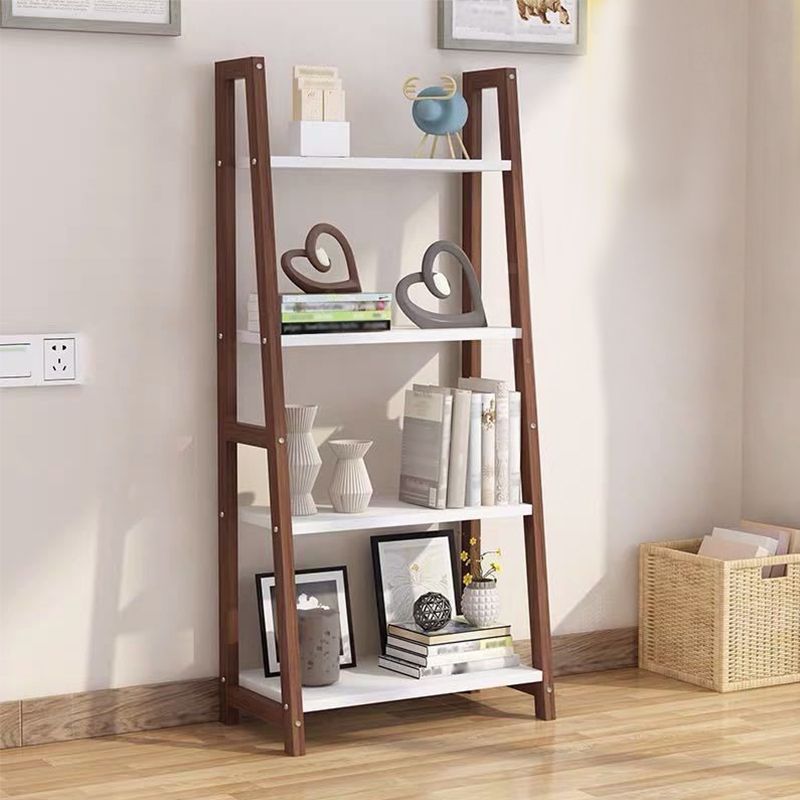 Open Back Bookshelf Scandinavian Style Bookcase for Study Room and Office