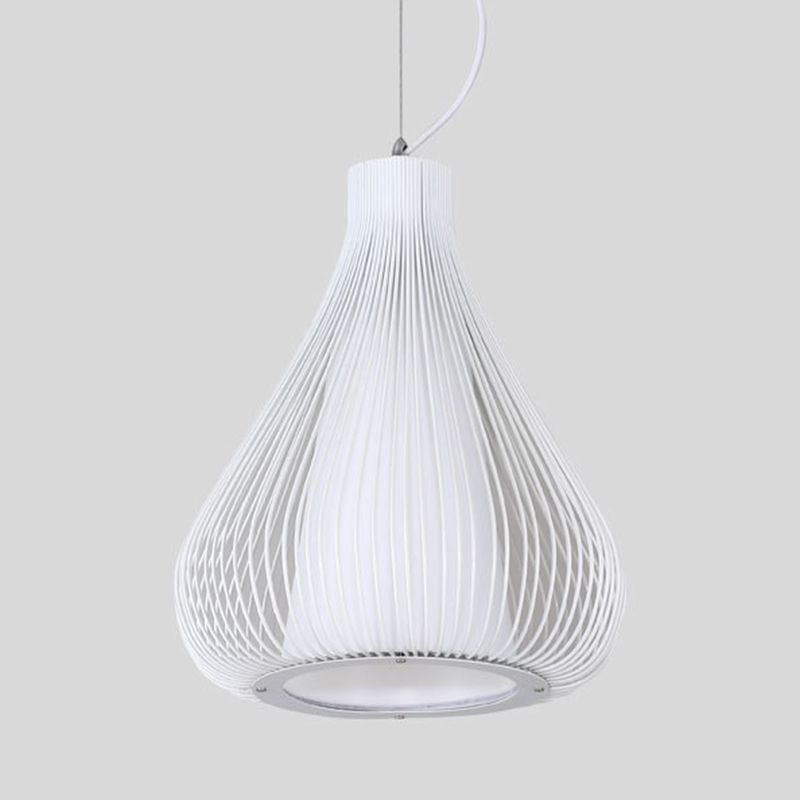 Forma de cebolla colgante colgante de estilo moderno accesorio de iluminación colgante de metal para comedor