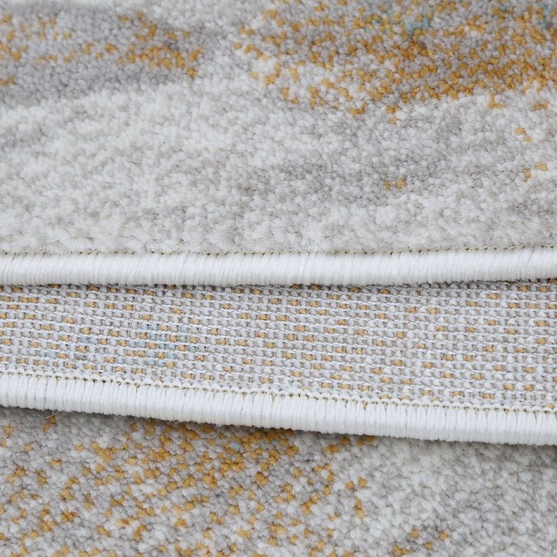 Modern Graphic Rug Polyester Beige Rug Washable Rug for Drawing Room