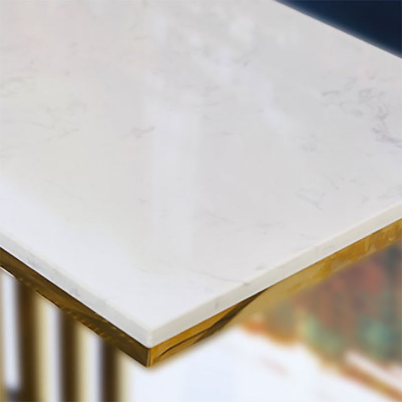 Glam Marble Console Table Rectangle Console Sofa Table for Hall