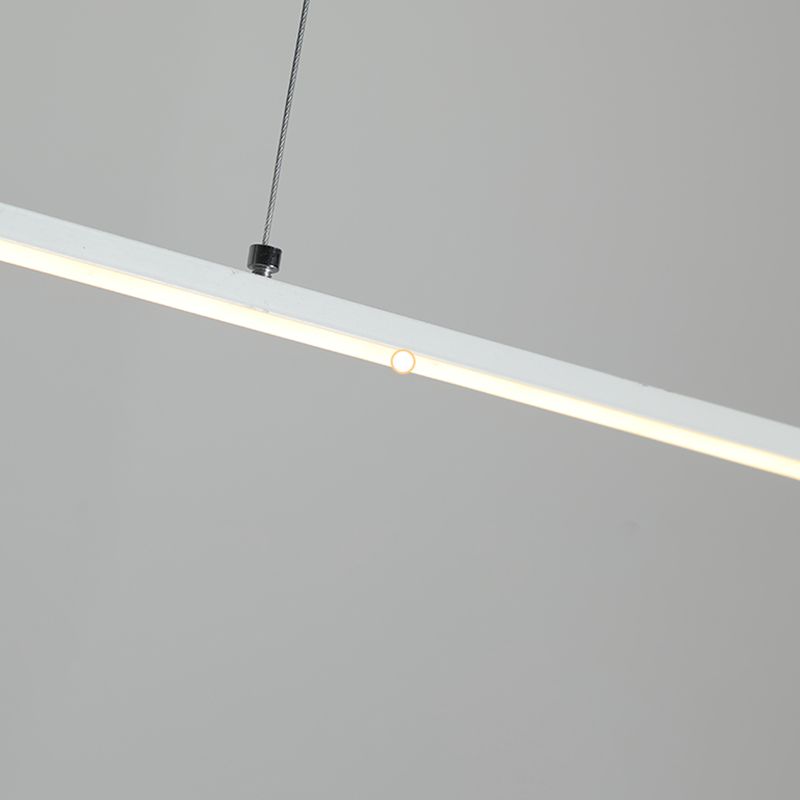 Simple Style Adjustable Length Hanging Lamp 3-Light Island Light Fixture for Kitchen