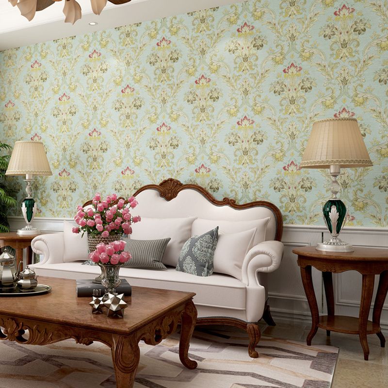 Multi-Colored Damask Pattern Wallpaper Non-Pasted 33-foot x 20.5-inch