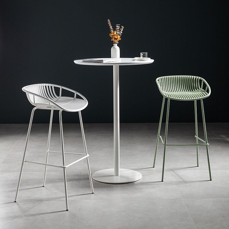 41.3"H Industrial Pedestal Pub Table Round Bistro Bar Solid Wood Table