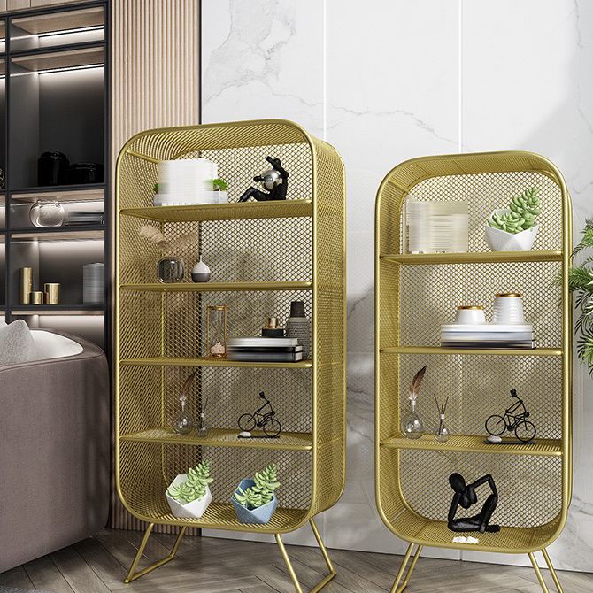 Iron Modern Standard Bookshelf Closed Back Vertical Bookcase for Home