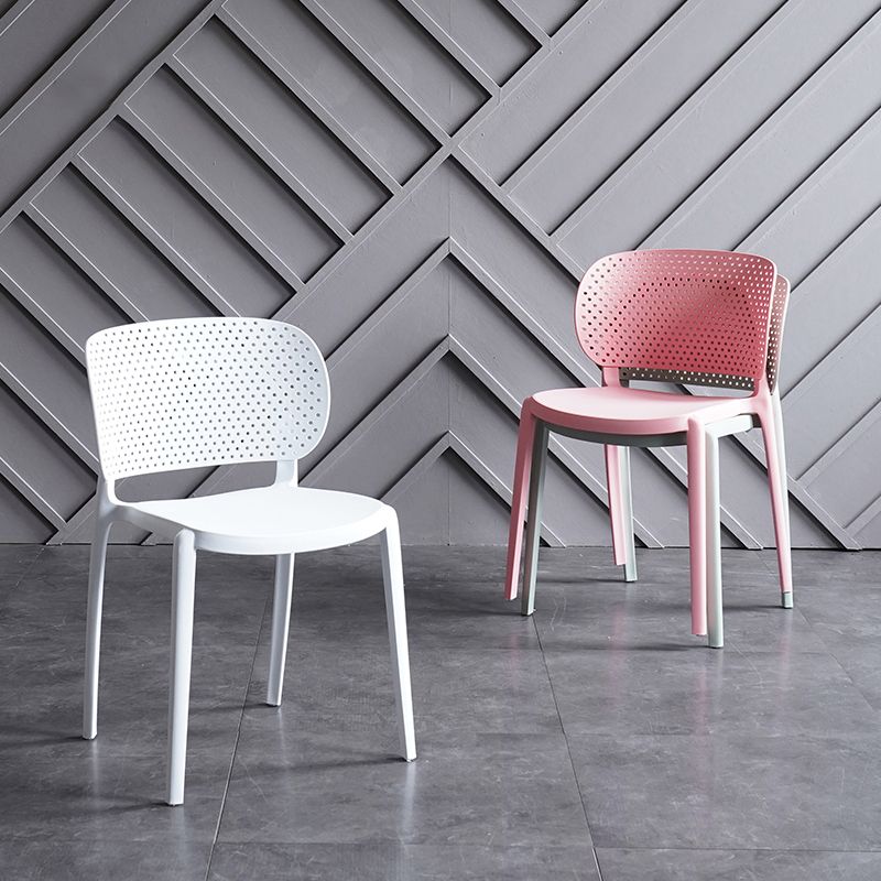 Sillas contemporáneas que cenan la silla lateral abierta plástica sin brazos para la cocina