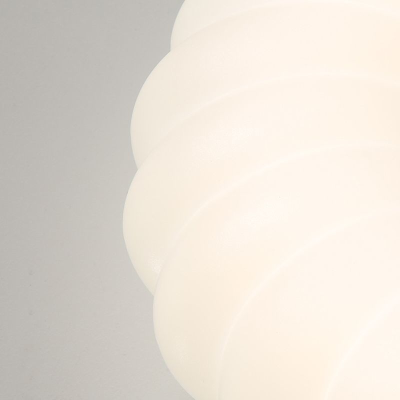 Contemporary LED Ceiling Light White Shaded Flush Mount Lighting for Room