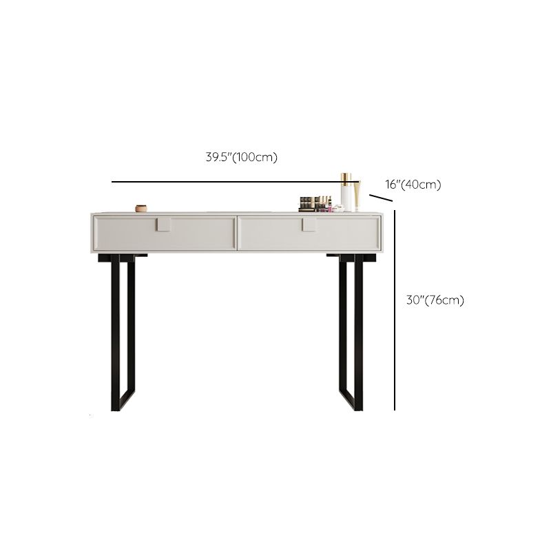 Standing White Makeup Vanity Desk Bedroom Vanity Dressing Table Set