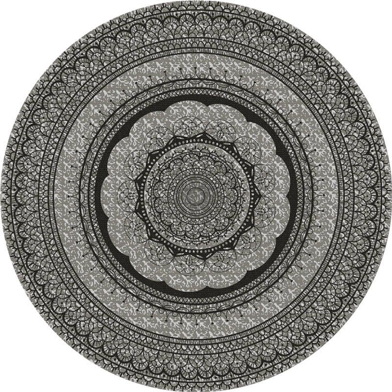 Exotic Moroccan Rug Multi Color Flower Pattern Rug Anti-Slip Pet Friendly Stain Resistant Carpet for Home