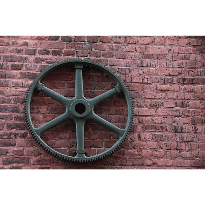 Gearwheel Full Size Wall Covering for Sitting Room Water Resistant Wall Mural Decal