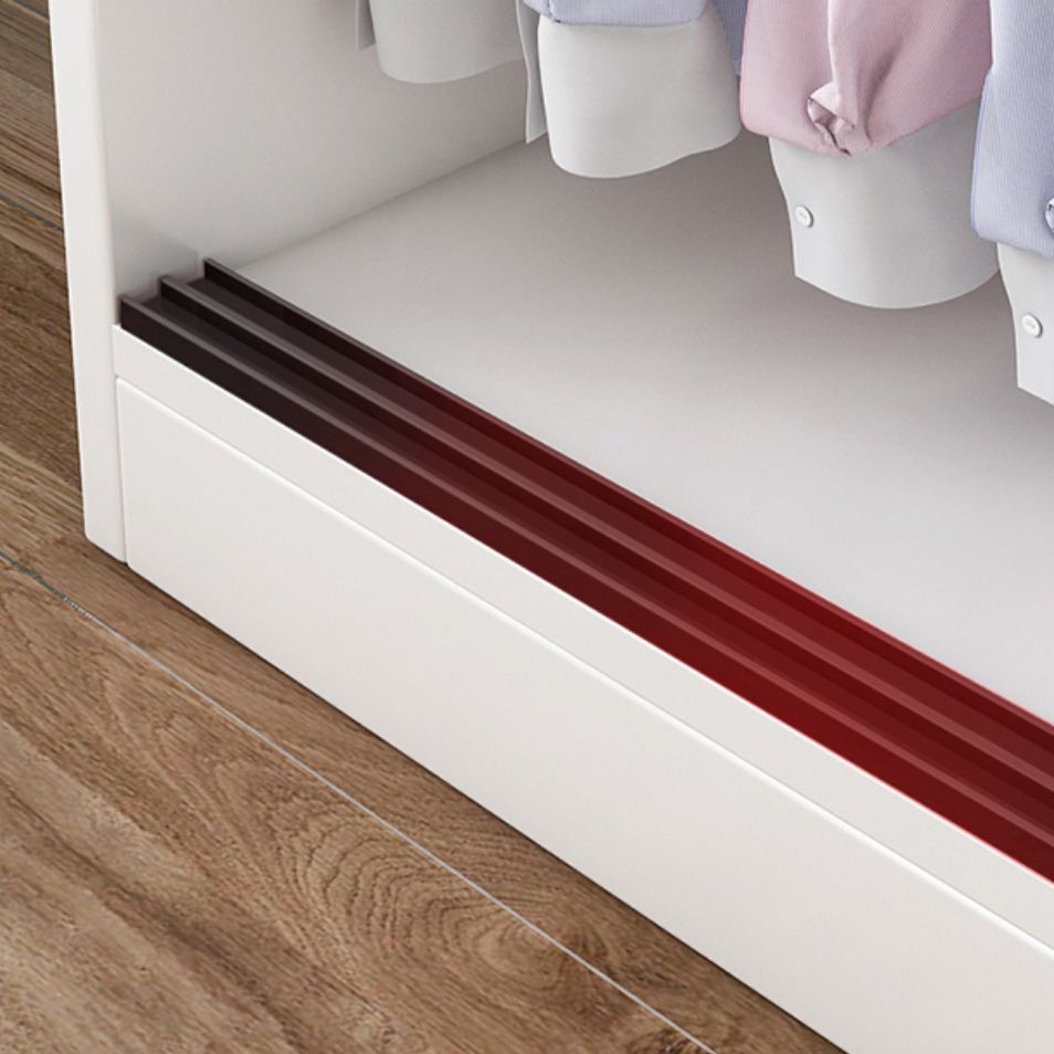 Freestanding Wood Frame Wardrobe Armoire Sliding Soft Close Doors Wardrobe