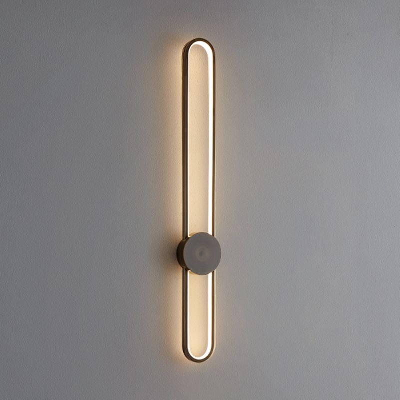 Lineare Form Metall Wandleuchten moderner Stil 2 Leichter Wandleuchten