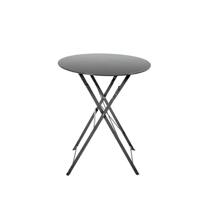 Boho Style Dining Set Metal Round 3 Pieces Patio Dining Table Set