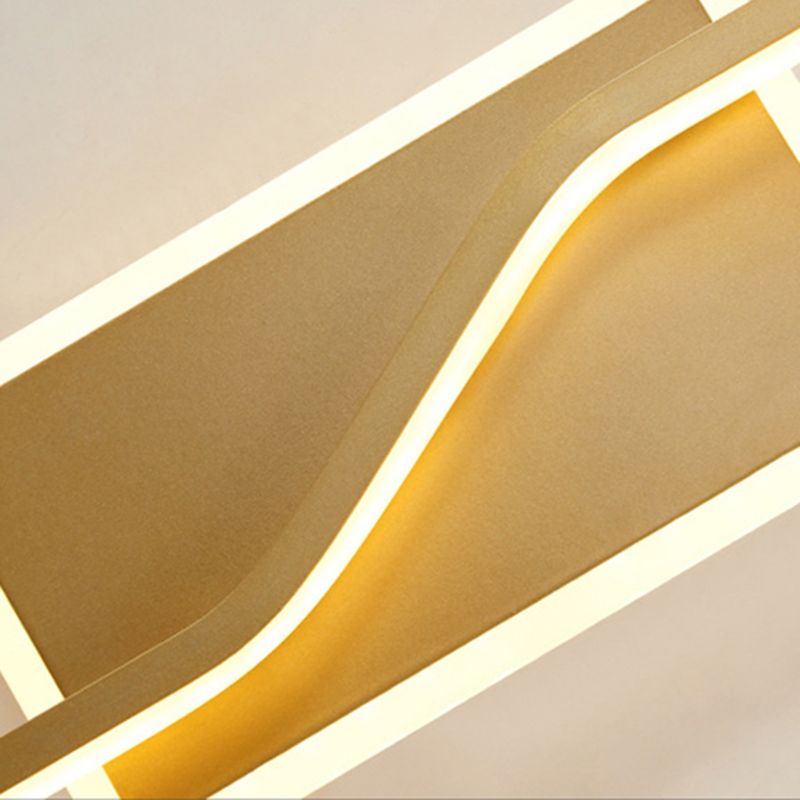 Contemporary Vanity Lights Gold Metal Vanity Wall Light Fixtures for Bathroom