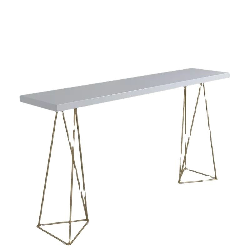 Solid Wood Bar Table Rectangle Dining Table for Kitchen Living Room Coffee Room